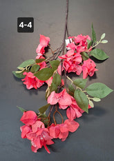 Ramură artificială decorativă - 77cm bougainvillea coral